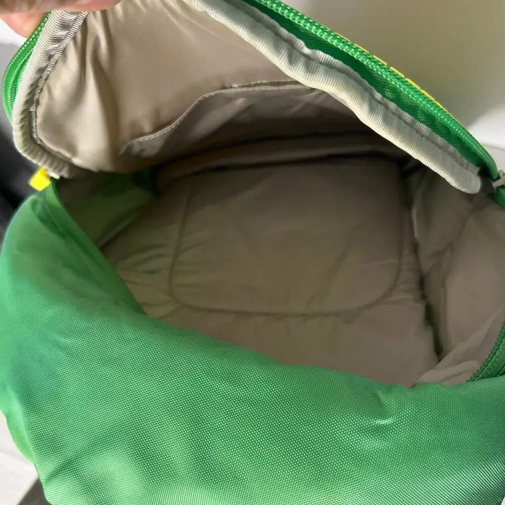 Upixel Pixel Backpack Green Yellow Pokeball Design Buildable Silicone Panel 12